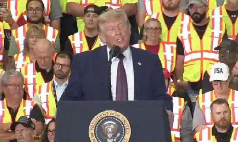 Trump afirma que se lleva muy bien con Delcy Rodríguez y que en Venezuela hay alegría