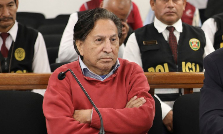 Expresidente Toledo es recluido en la misma cárcel que Fujimori y Castillo