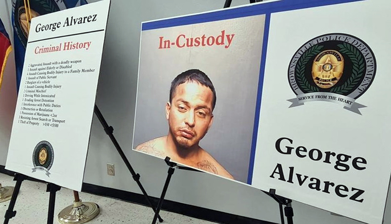 
				Texas: mexicano George Álvarez tiene amplio prontuario criminal			