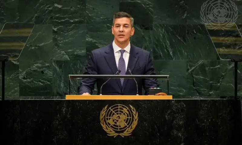 Santiago Peña abogó en la ONU por elecciones libres en Venezuela