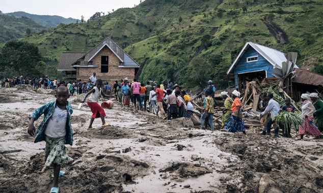 Ascienden a 402 los muertos por lluvias torrenciales en RD Congo