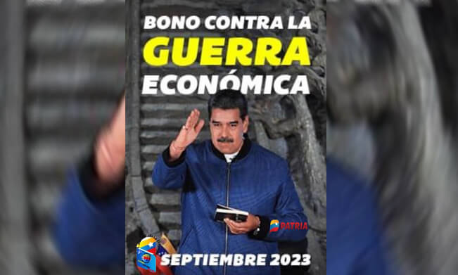 Empleados públicos comienzan a recibir el bono de Guerra Económica