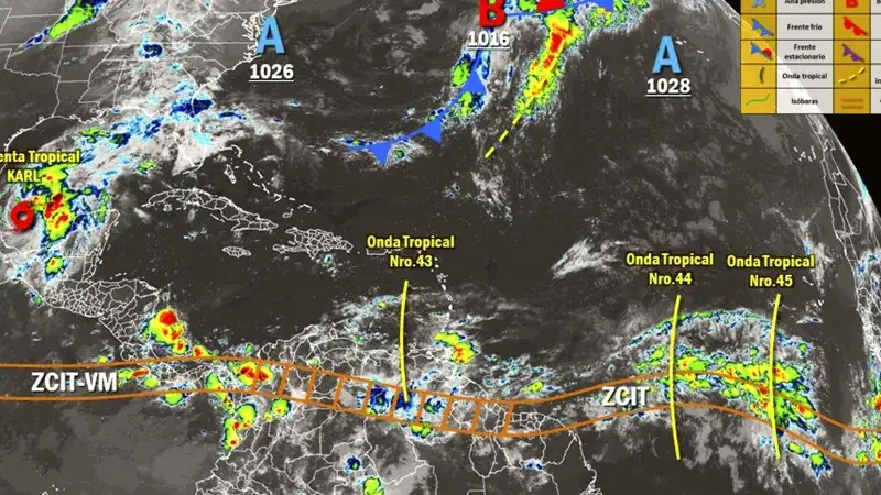 Inameh prevé lluvias y descargas eléctricas en varias zonas