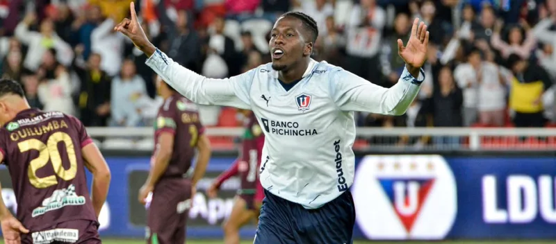 Jan Hurtado marcó doblete con Liga de Quito