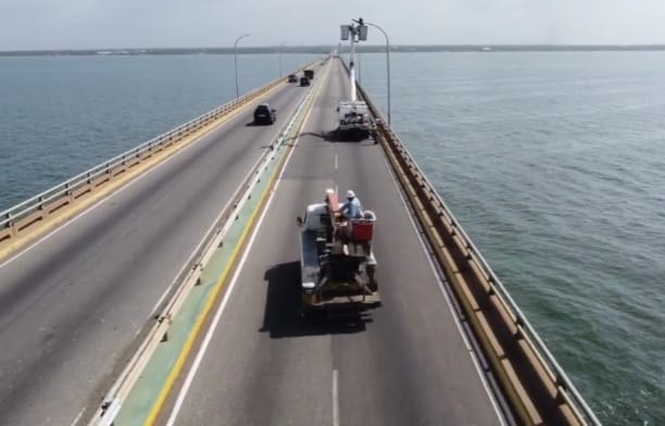 Sustituyeron 300 luminarias en el Puente sobre el Lago de Maracaibo