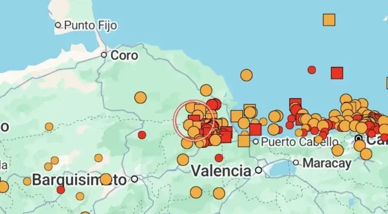 Sismo de magnitud 4,8 sacude la costa de Venezuela este sábado