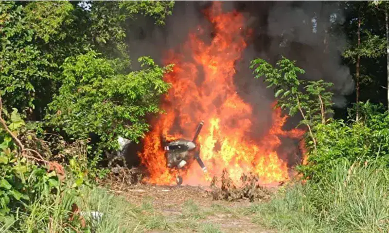 Destruyen dos avionetas en Apure usadas para el narcotráfico