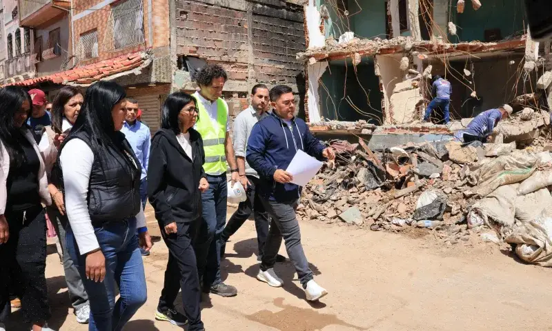 Delcy Rodríguez activa plan de reconstrucción tras sismos