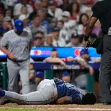 Junior Caminero evita lesión tras pelotazo en el Juego de Estrellas