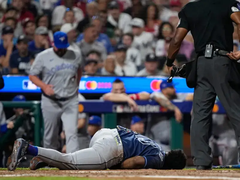 Junior Caminero evita lesión tras pelotazo en el Juego de Estrellas