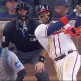Ronald Acuña suena jonrón ante el Cy Young, Sandy Alcántara