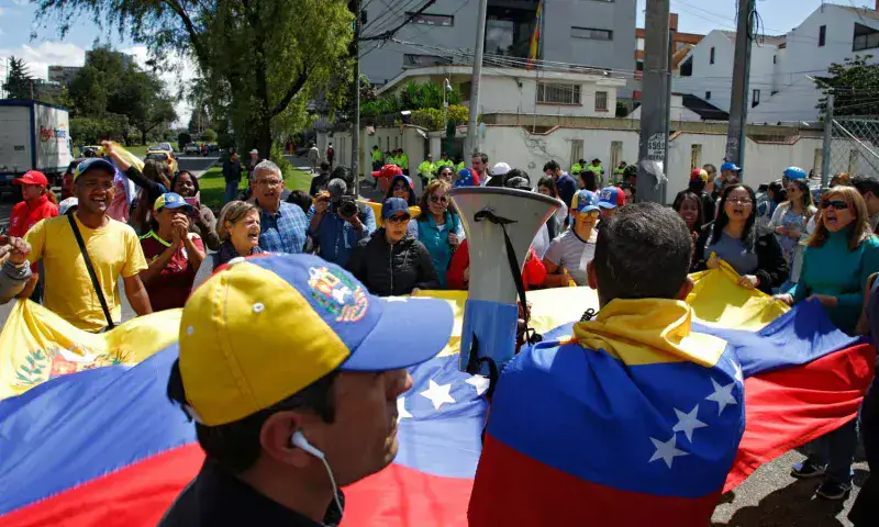 Venezolanos en Colombia convocan protesta en Bogotá 