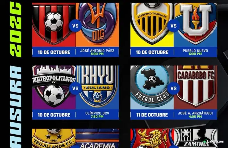Liga FUTVE define su Torneo Clausura con la Jornada 12