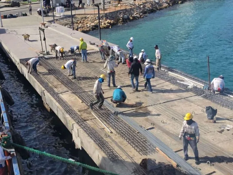 Avanzan en 50% las obras de modernización en el muelle de Pampatar