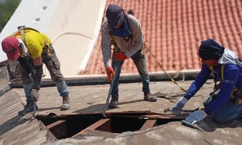 Arranca la reconstrucción del techo de la Catedral