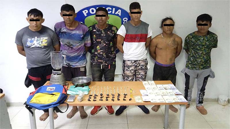 
				Polisur desarticula banda dedicada al micro tráfico de drogas, en Marcial Hernández			