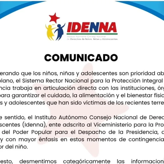 Publicación de Instagram de Idenna Contigo