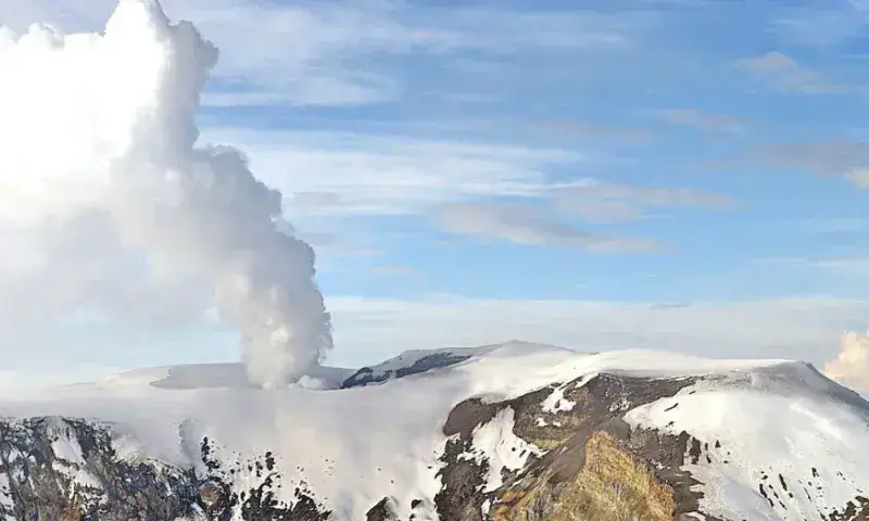 Sismicidad en volcán Nevado del Ruiz aumenta en las últimas horas