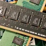Detailed image of computer RAM modules with visible SK Hynix chips, perfect for technology content.