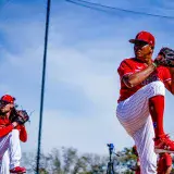 Ranger Suárez lanzó un juego simulado