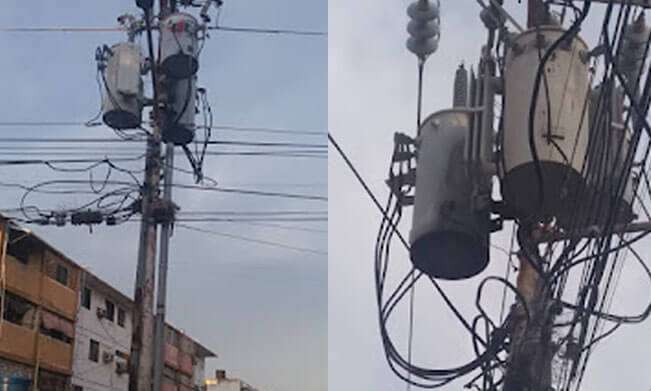 Explosión de transformador deja sin luz a 32 familias en La Trinidad