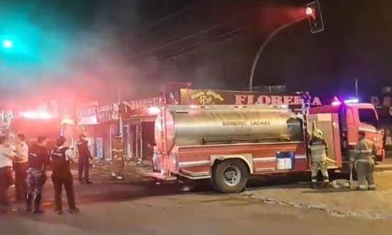 Incendio "terrorista" en discoteca de Ecuador deja 2 muertos y 9 heridos