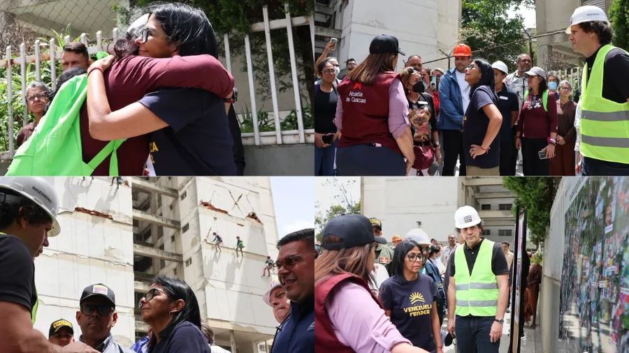 Delcy Rodríguez visita rehabilitación de 186 viviendas en San