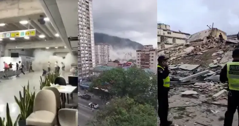 Dos sismos de 7,2 y 7,5 sacuden Venezuela y reportan daños en Caracas