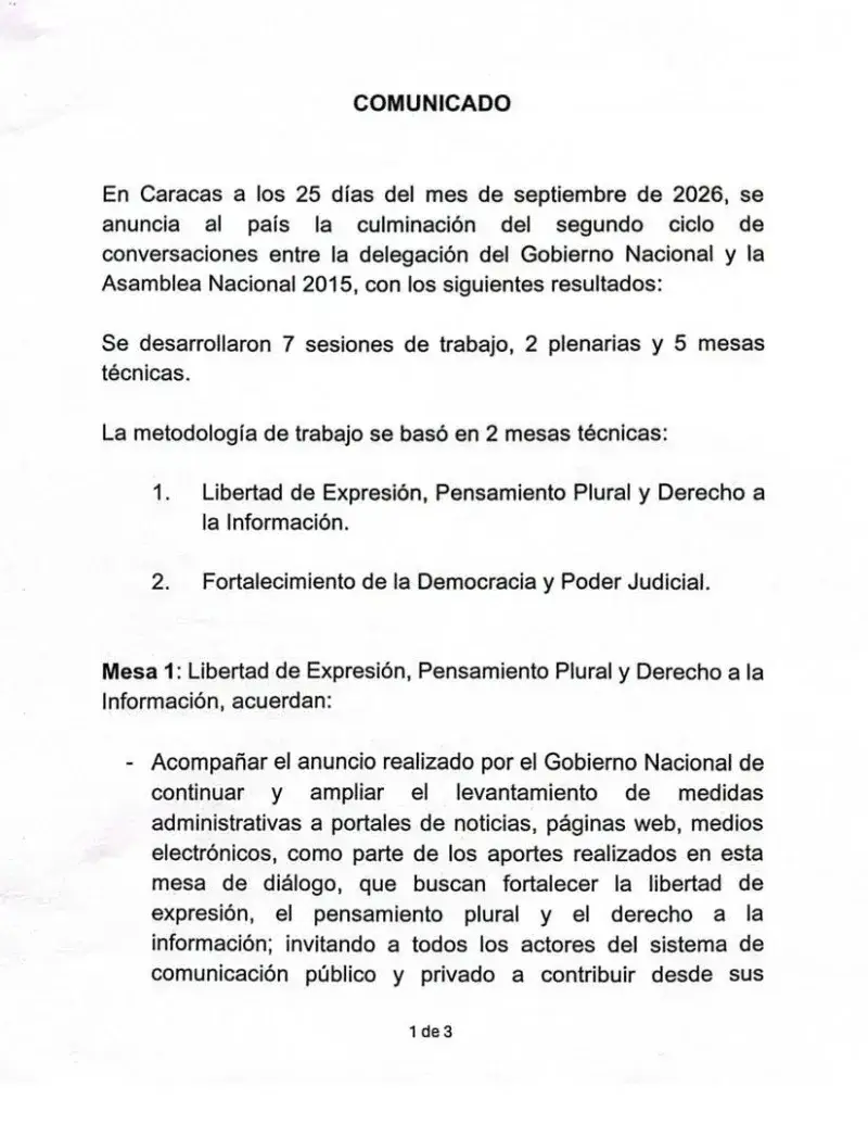 Concluye segundo ciclo de diálogo sin fecha para presidenciales