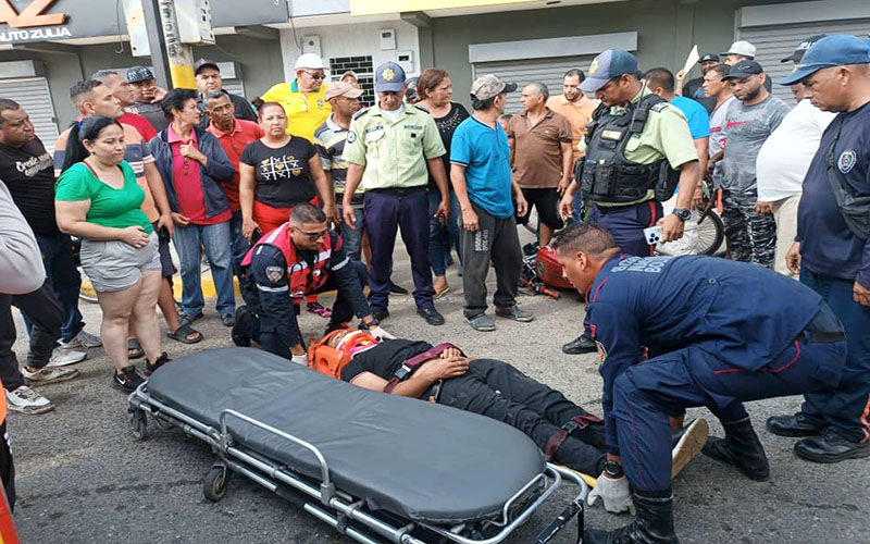 Un hombre resultó herido tras colisión en el sector Santa Clara de Cabimas