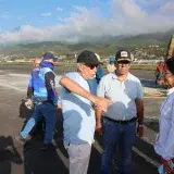Delcy Rodríguez inspecciona rehabilitación de pista del Aeropuerto