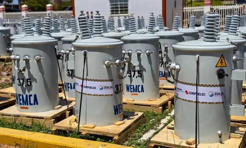 Zulia recibe 520 transformadores para recuperar el servicio