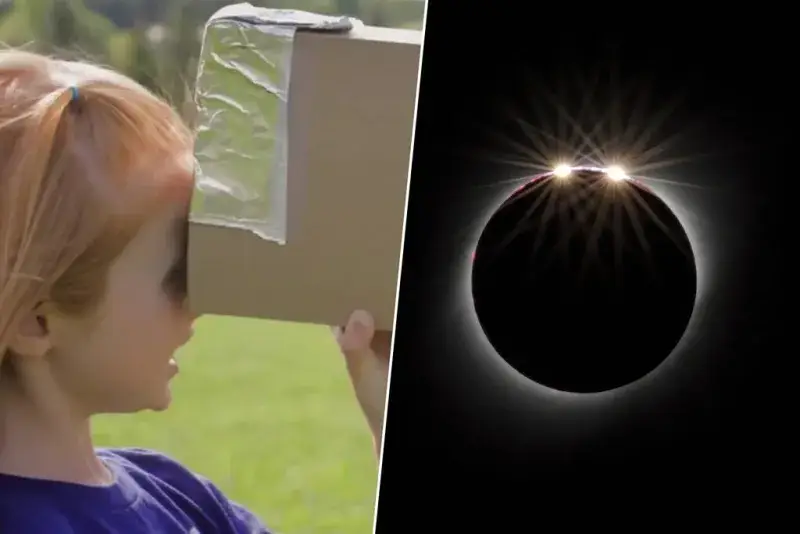 Cómo fabricar una cámara casera para ver el eclipse solar sin gafas