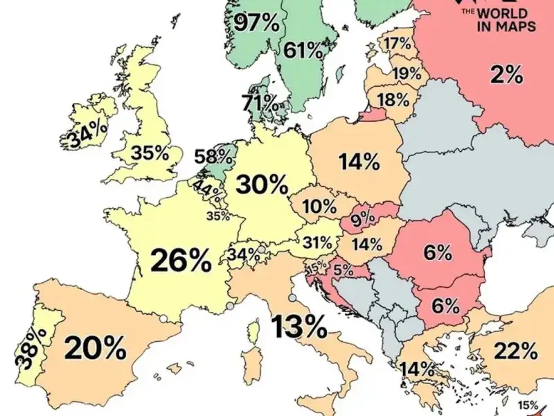 La 2025 muestra dos velocidades en Europa: Norte lidera la adopción