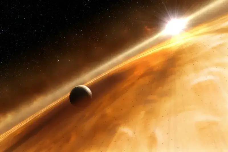 Astrónomos descubren un exoplaneta que orbita en sentido contrario
