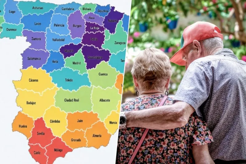 Un mapa de longevidad sitúa al norte y al interior de España como las zonas con más centenarios