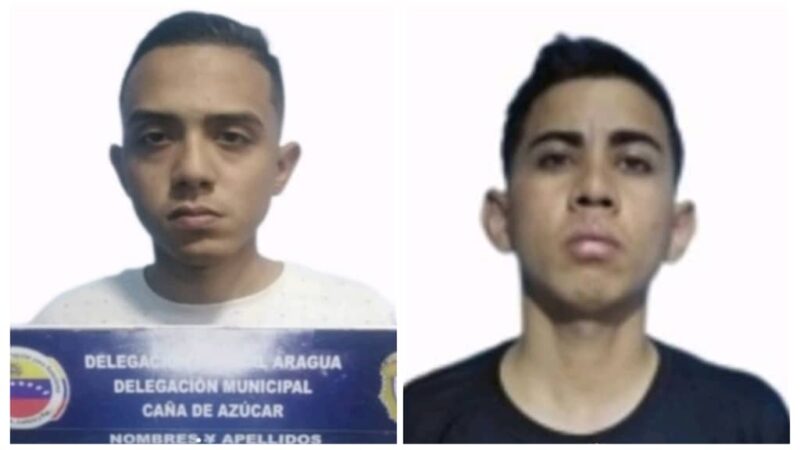 Presos dos policías de Aragua que atracaban uniformados