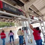 
				Realizan limpieza profunda en la estación El Varillal del metro de Maracaibo al inicio de la Semana Santa			