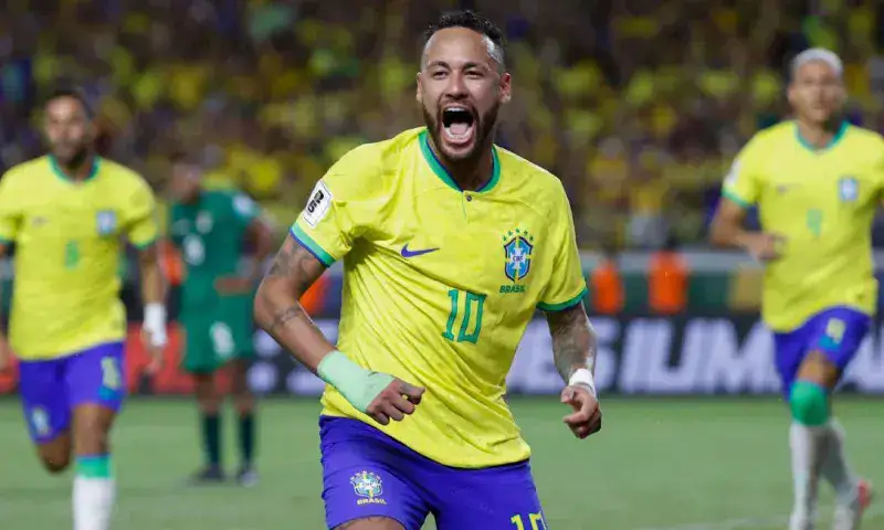 Brasil vence 5-1 a Bolivia y Neymar rompe récord de goleo de Pelé