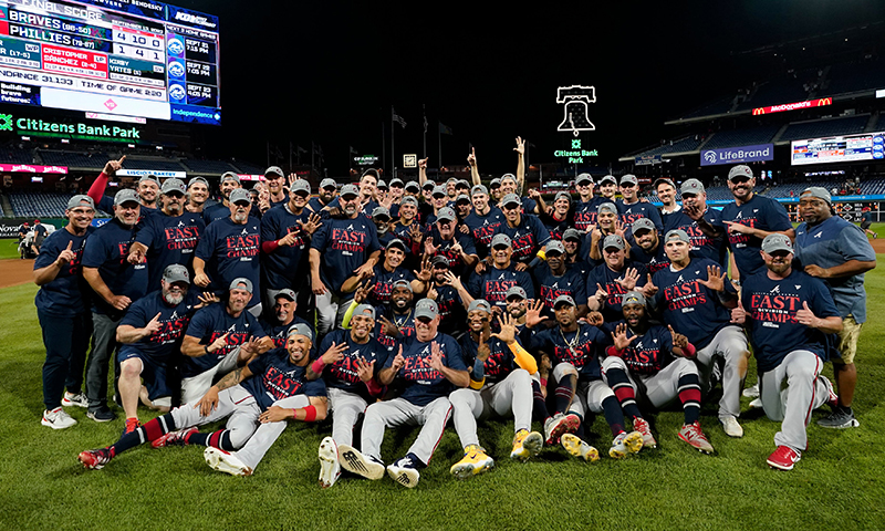 Los Bravos de Atlanta ganan en su división por sexta vez consecutiva