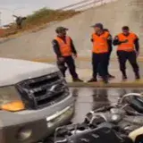 
			Herido luego que una camioneta impactará la parte trasera de su moto		