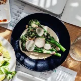 plates of plant-based dishes