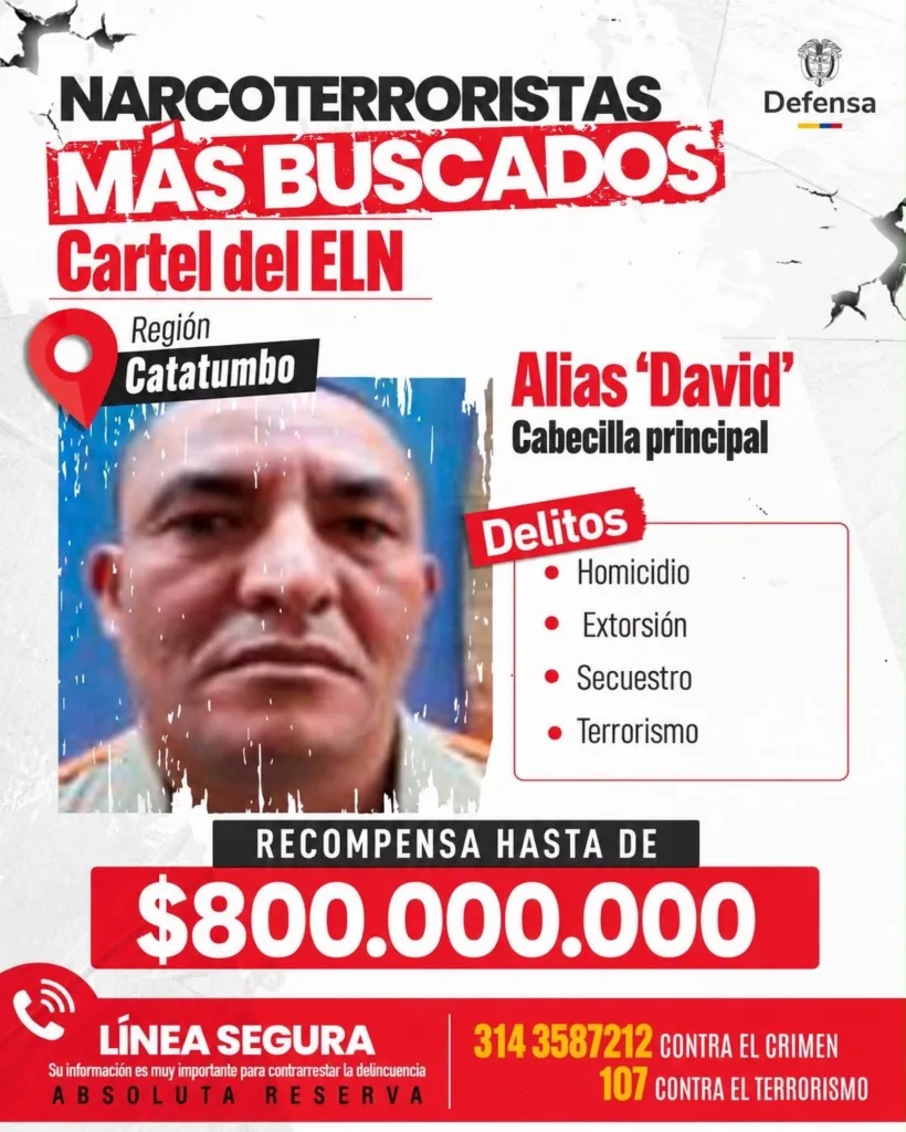 Colombia ofrece recompensa por alias David tras ataque en Cúcuta