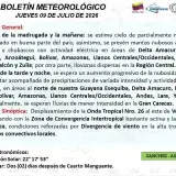 Se esperan lluvias en gran parte del país