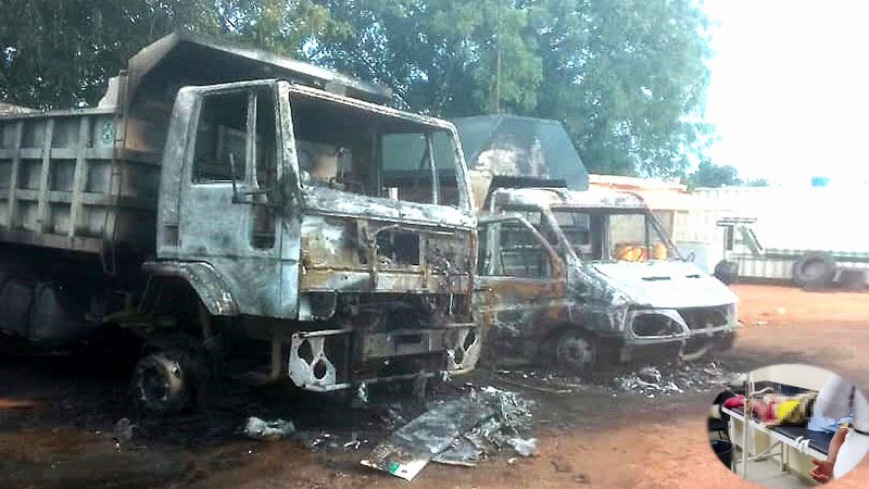 Banda criminal hiere a un vigilante e incendia dos camiones de una empresa en Cabimas