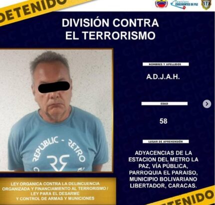 Detenido un hombre por fabricar armas y venderlas a delincuentes en Caracas