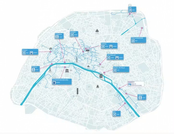 París combate el calor con una red subterránea de frío de 120 kilómetros