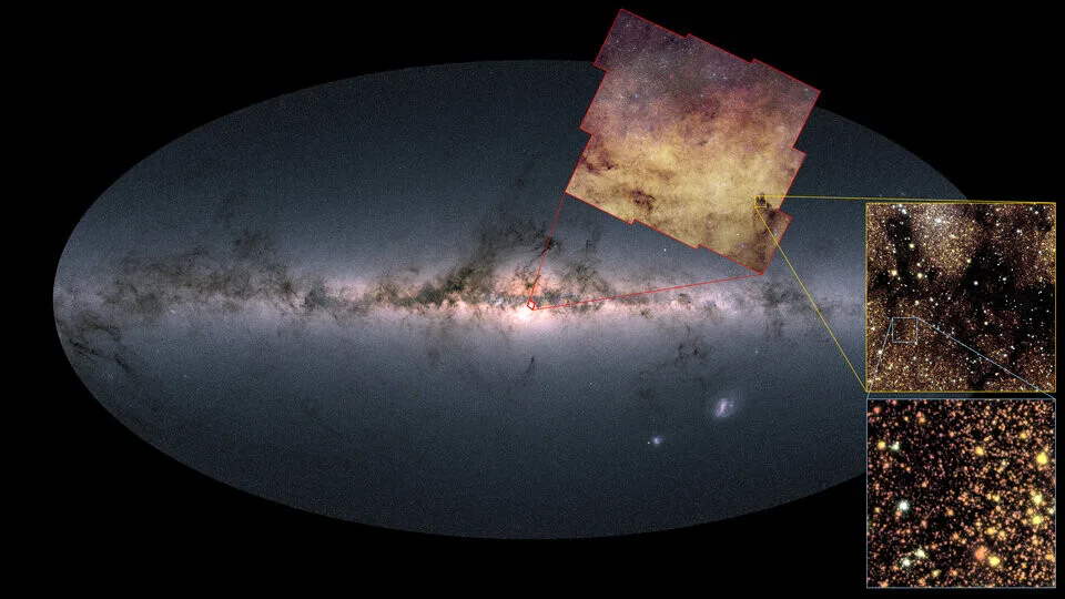 Euclid retrata el centro de la Vía Láctea con más de 60 millones de estrellas