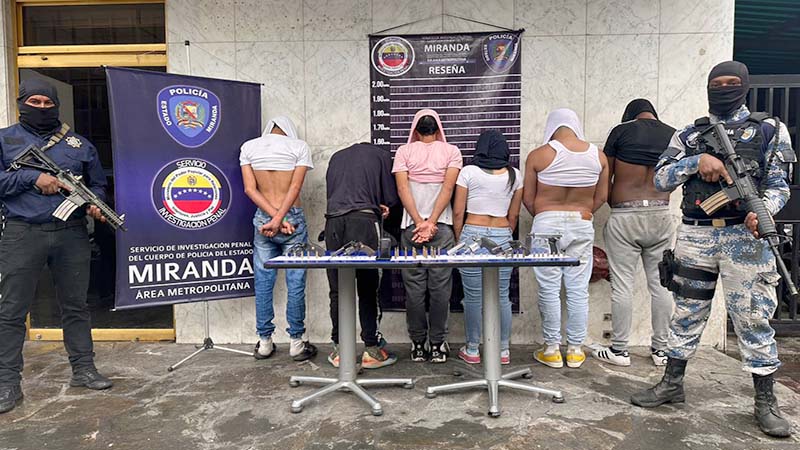 
				Policía de Miranda capturó a seis integrantes de la banda del Wilexis			