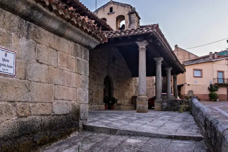 A captivating view of the Iglesia del Espíritu Santo, showcasing its rustic architecture and historical charm.